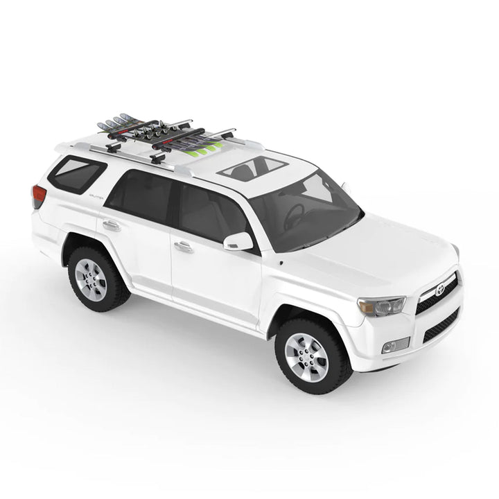 YAKIMA FatCat EVO 4 Skis/2 Snowboards Roof Rack, Fits T-Slot Crossbars(Open Box)