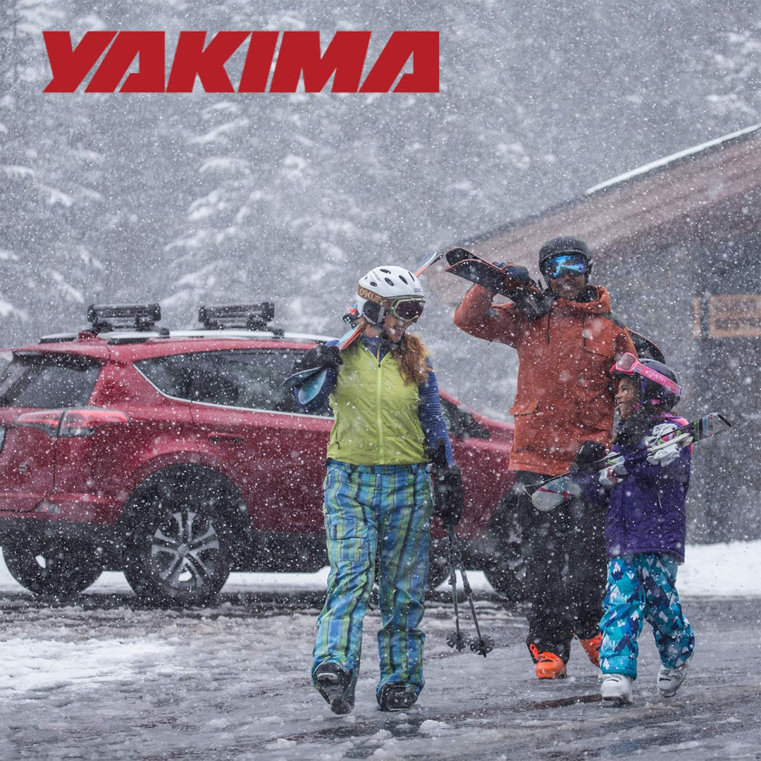 Yakima Universal Car Roof Top Mount Ski & Snowboard Rack, Black (Open Box)