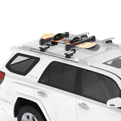 Yakima FreshTrack 4 Universal Car Roof Top Mount Ski and Snowboard Rack, Black - VMInnovations