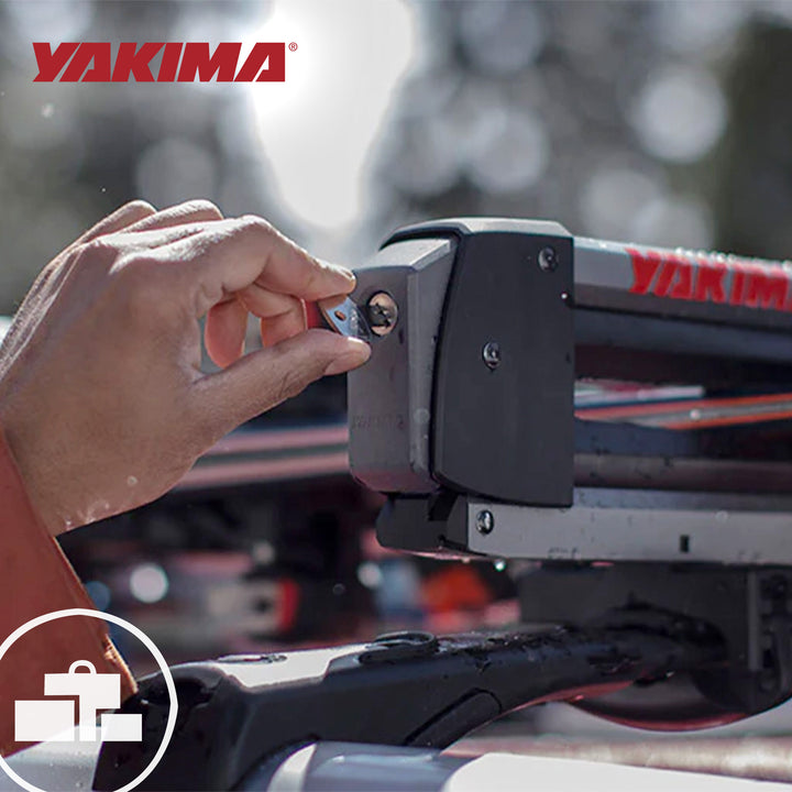 Yakima FreshTrack 4 Universal Car Roof Top Mount Ski and Snowboard Rack, Black