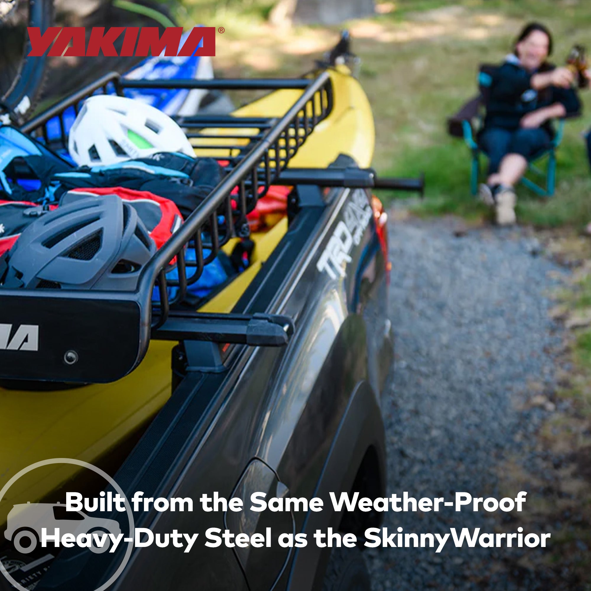 Yakima SkinnyWarrior 16' Extension SkinnyWarrior Cargo Basket, Black (Open Box) - VMInnovations