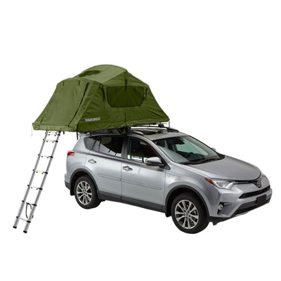 Yakima SkyRise Medium Nylon Rooftop Camping Tent for 3 People with Ladder, Green - VMInnovations