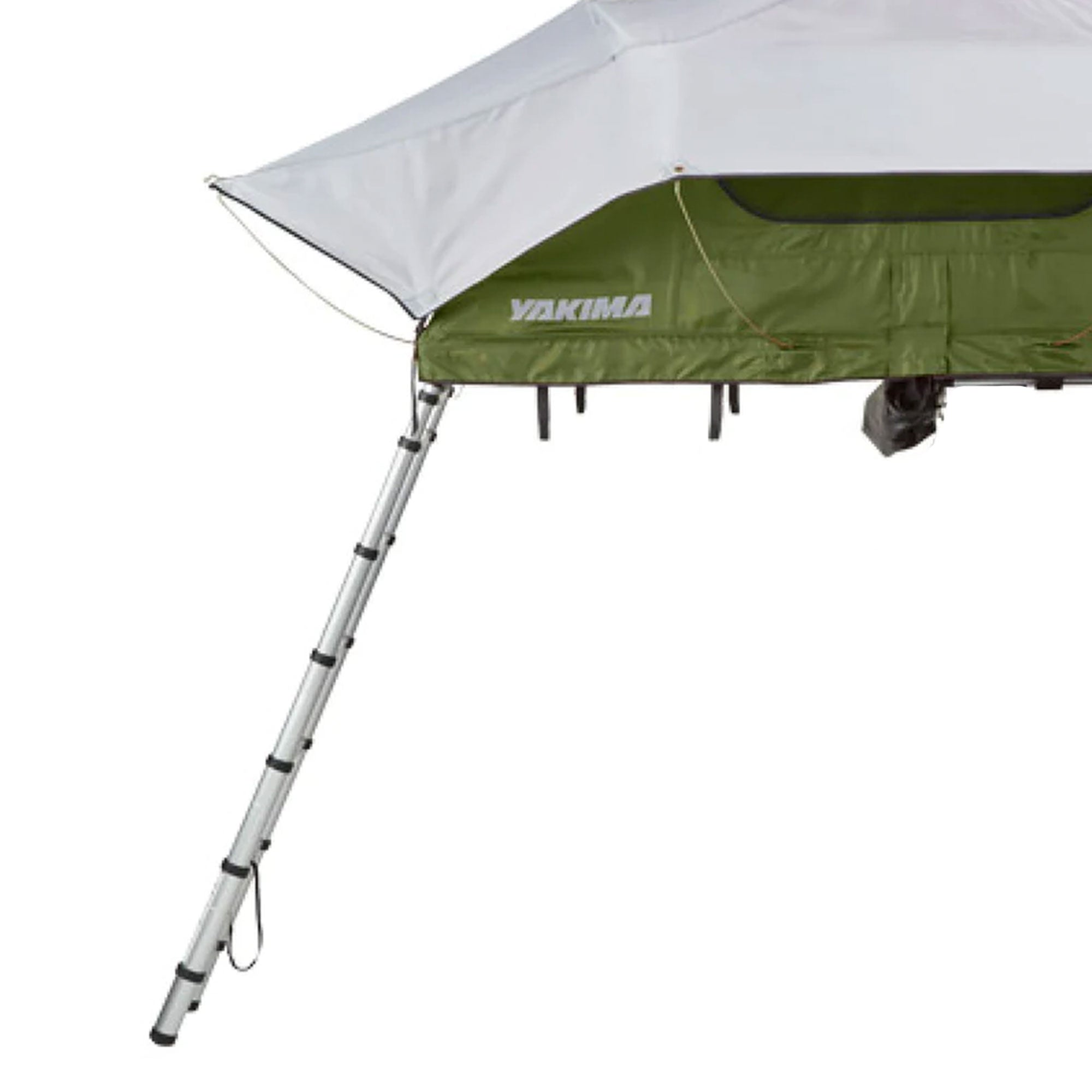 Yakima SkyRise Medium Nylon Rooftop Camping Tent for 3 People with Ladder, Green - VMInnovations
