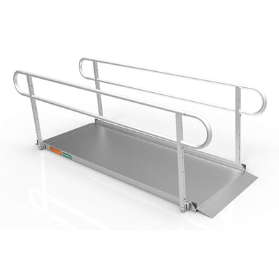EZ-ACCESS GATEWAY 3G 8 Foot Aluminum Portable Wheelchair Ramp w/2 Line Handrails - VMInnovations