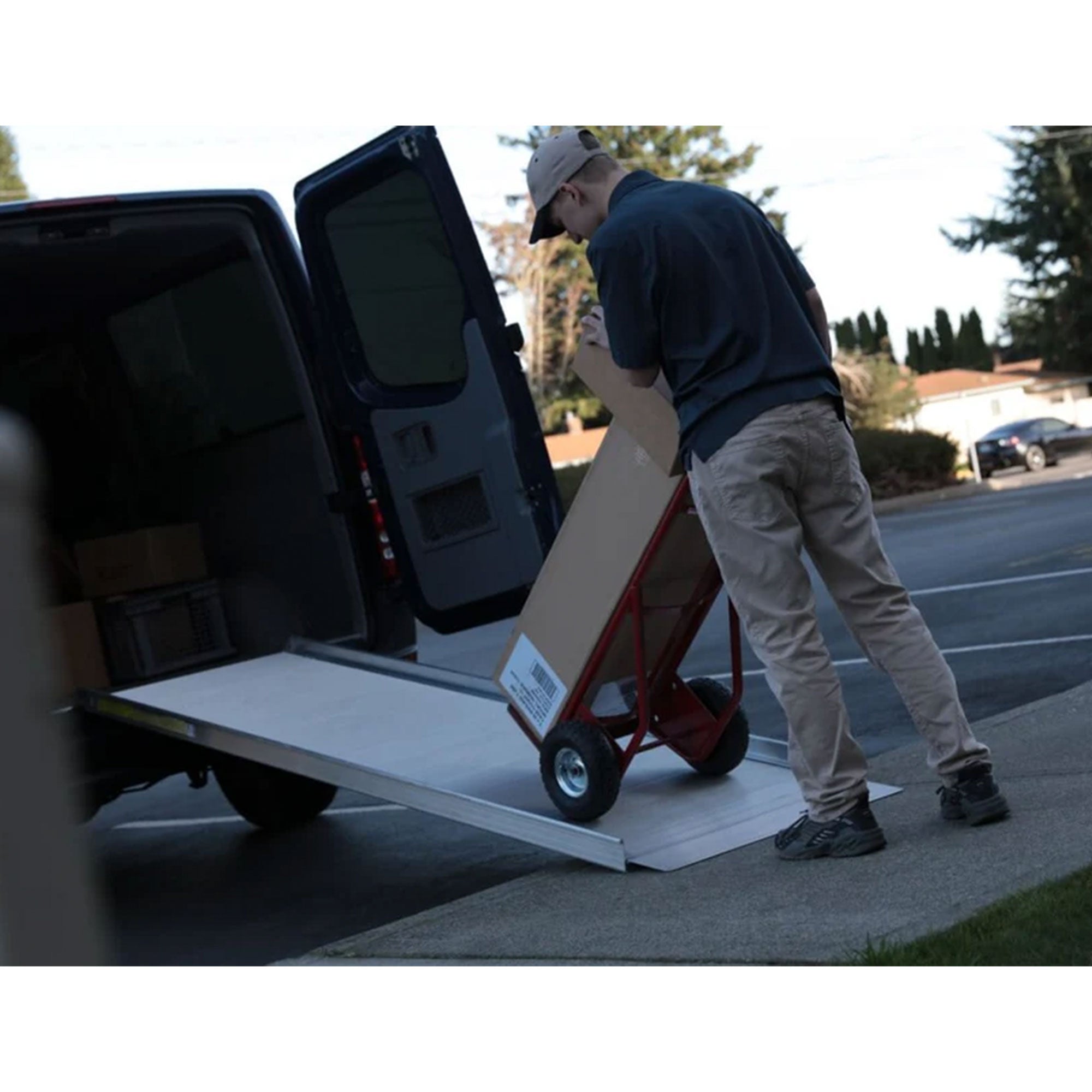 EZ-ACCESS TRAVERSE 8 Ft Walking Ramp Aluminum Non Slip Surface, Silver(Open Box) - VMInnovations