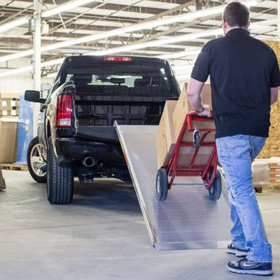 EZ-ACCESS TRAVERSE 8 Ft Walking Ramp Aluminum Non Slip Surface, Silver(Open Box) - VMInnovations
