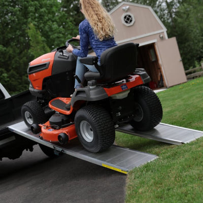 EZ-ACCESS 6ft Aluminum Singlefold Portable Loading Ramp, Silver (Open Box) - VMInnovations
