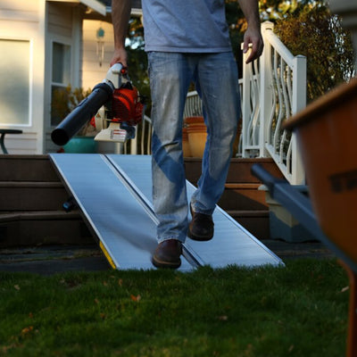 EZ-ACCESS 6ft Aluminum Singlefold Portable Loading Ramp, Silver (Open Box) - VMInnovations
