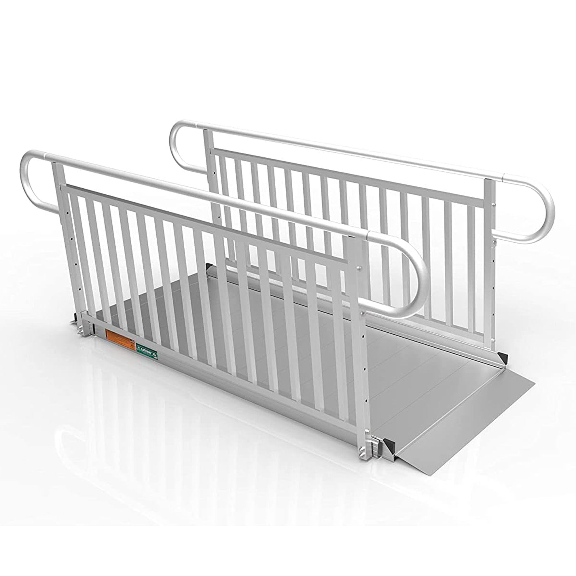EZ-ACCESS GATEWAY 7" Portable Wheelchair Ramp w/Vertical Handrails (Open Box) - VMInnovations