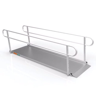 EZ-ACCESS GATEWAY 3G 10 Ft Aluminum Portable Wheelchair Ramp w/ 2 Line Handrails - VMInnovations