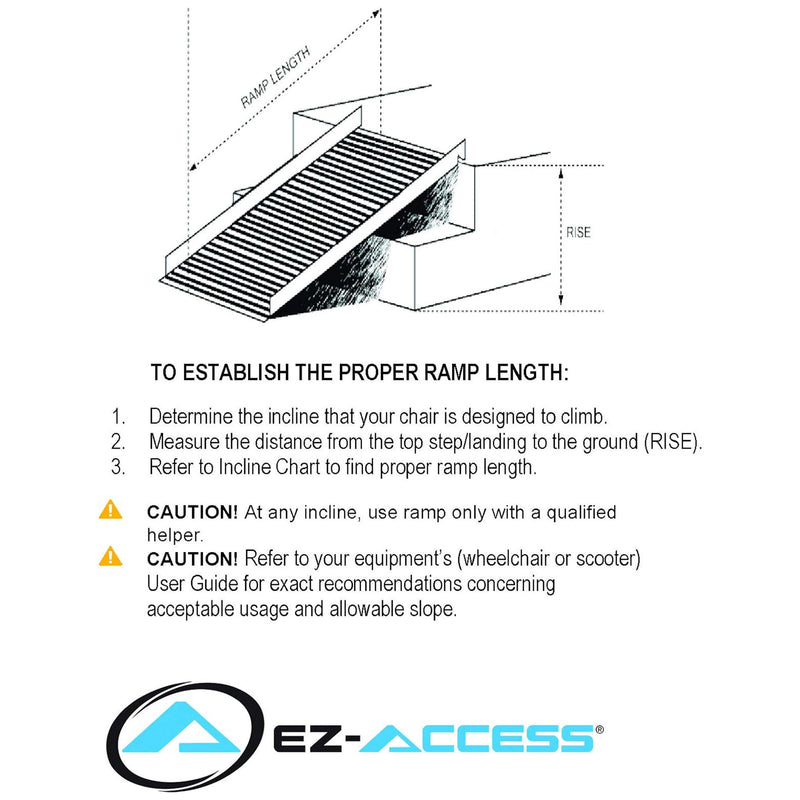 EZ-ACCESS GATEWAY 9ft Solid Surface Aluminum Portable Wheelchair Ramp (Open Box)