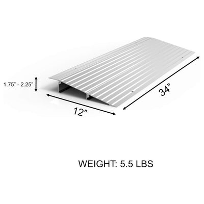 EZ-ACCESS TRANSITIONS 2” Portable Aluminum Modular Entry Ramp (Used)