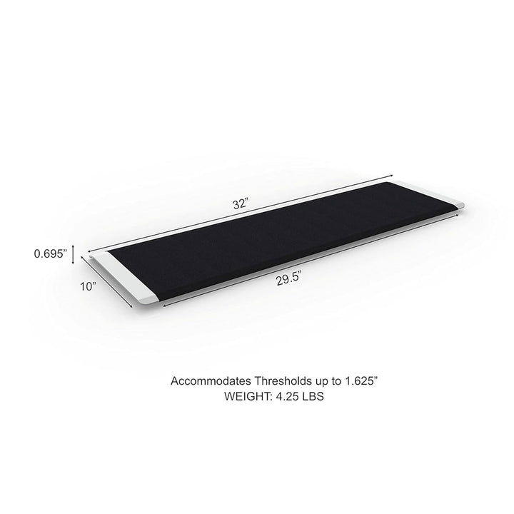 EZ-ACCESS 32 x 10" Portable Angled Entry Plate Threshold Ramp, Black (Used) - VMInnovations