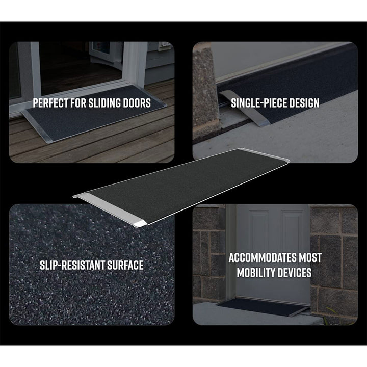EZ-ACCESS 32 x 10" Portable Angled Entry Plate Threshold Ramp, Black (Used) - VMInnovations