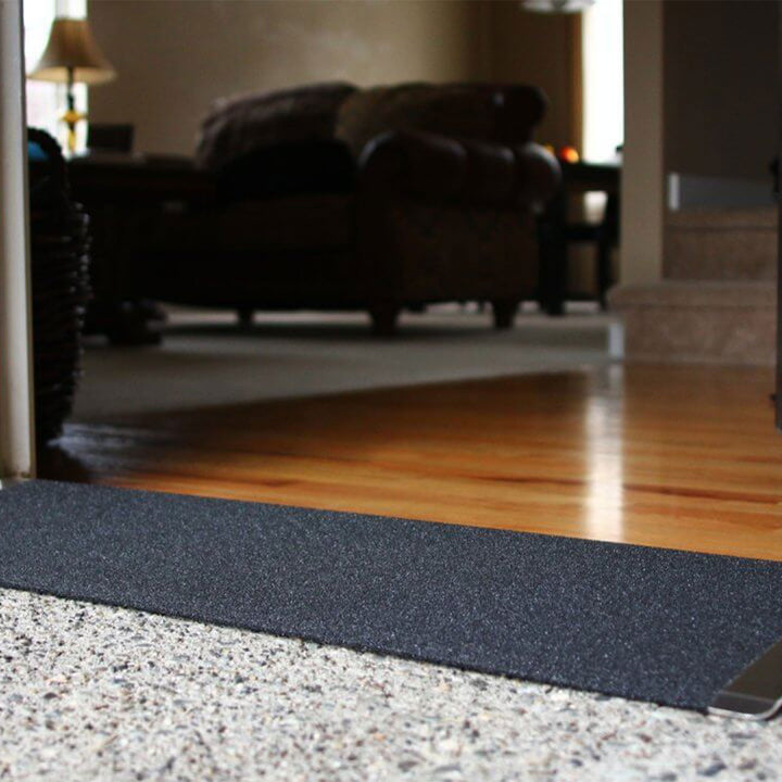 EZ-ACCESS 32 x 10" Portable Angled Entry Plate Threshold Ramp, Black (Used) - VMInnovations