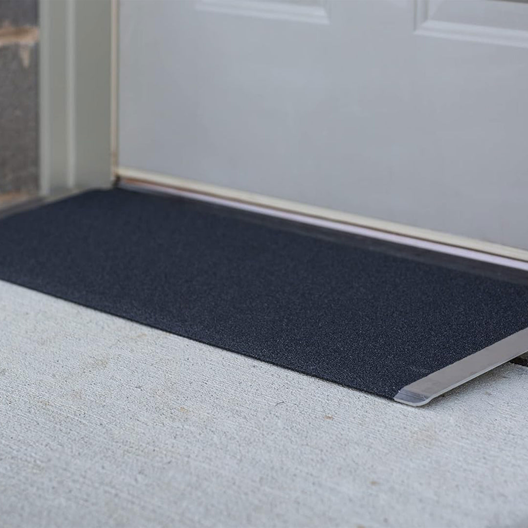 EZ-ACCESS 32 x 10" Portable Angled Entry Plate Threshold Ramp, Black (Used) - VMInnovations
