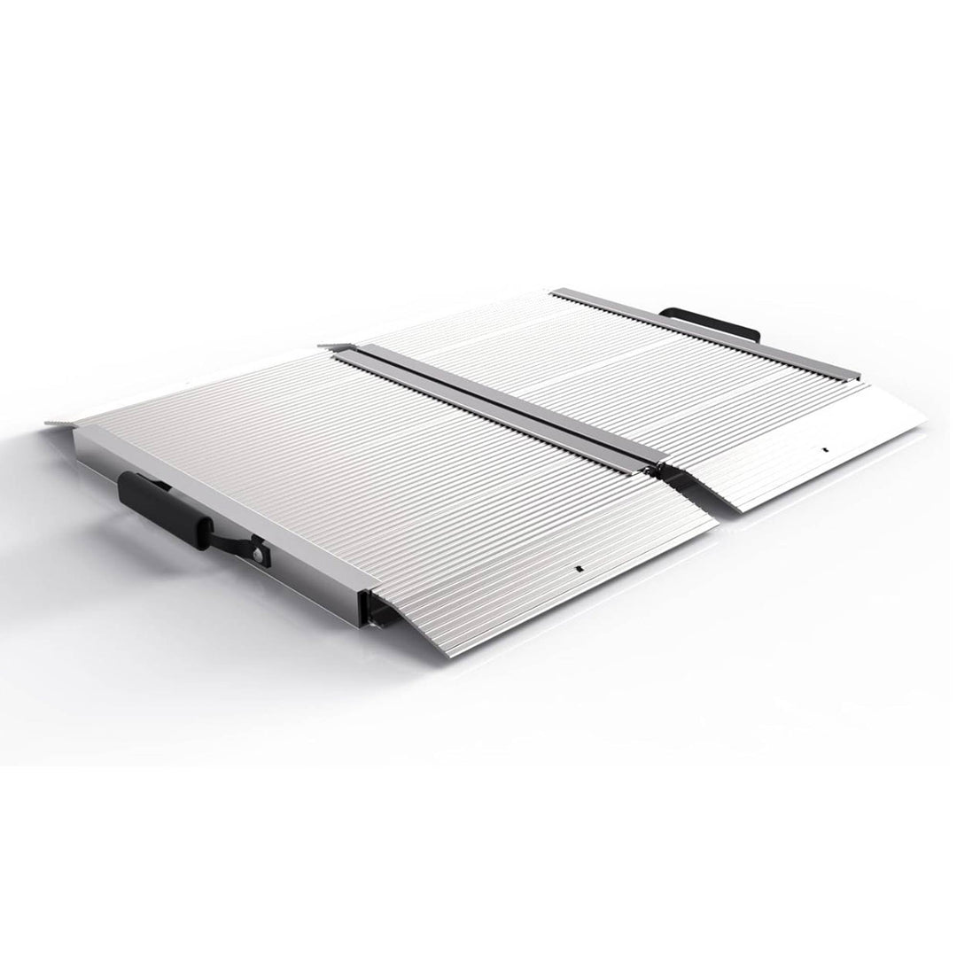 EZ-ACCESS TRAVERSE 2 Foot Singlefold Portable Loading Ramp, Silver (Used) - VMInnovations