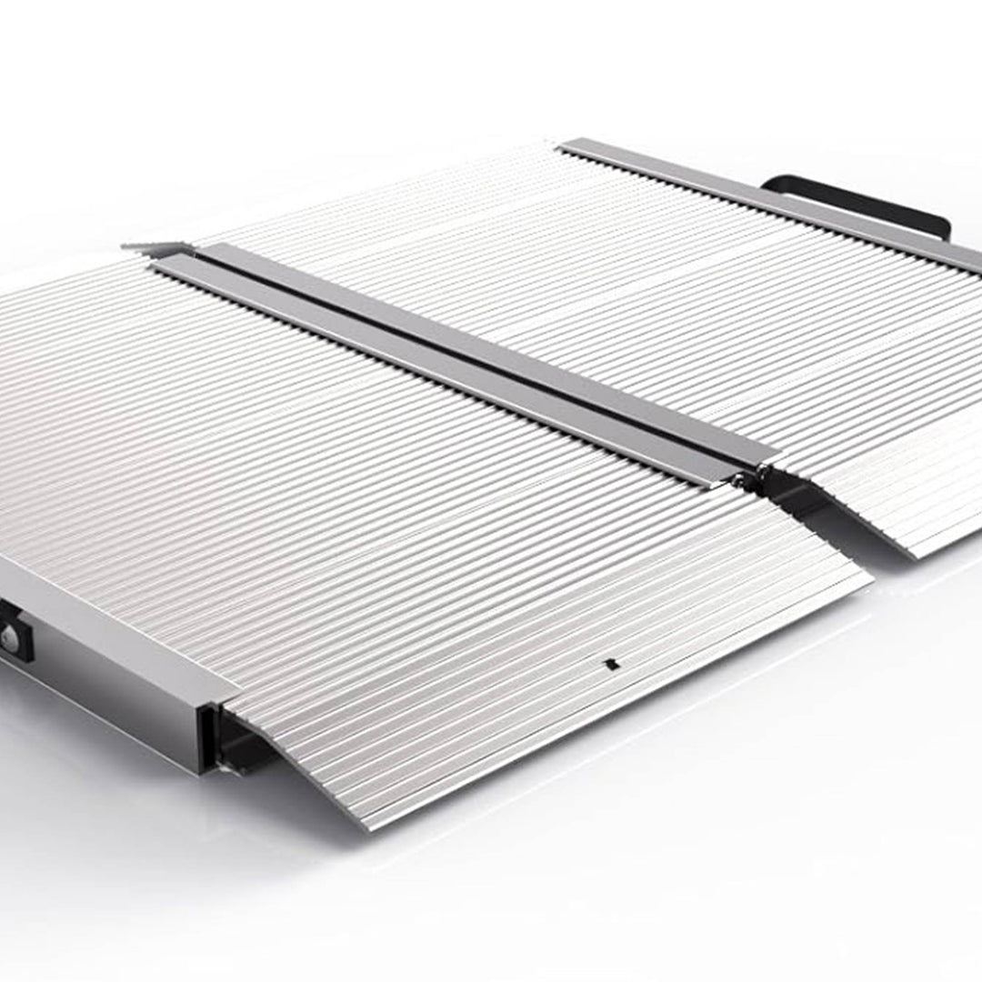 EZ-ACCESS TRAVERSE 2 Foot Singlefold Portable Loading Ramp, Silver (Used) - VMInnovations