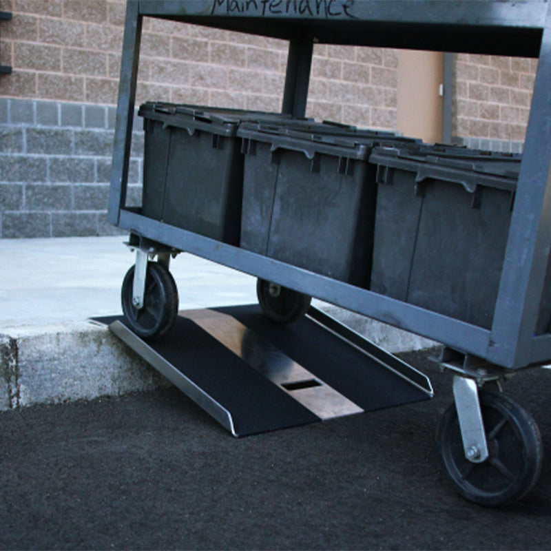 EZ-ACCESS Traverse Curb Plate for Moving Cargo, Service Carts, and Wheelchairs