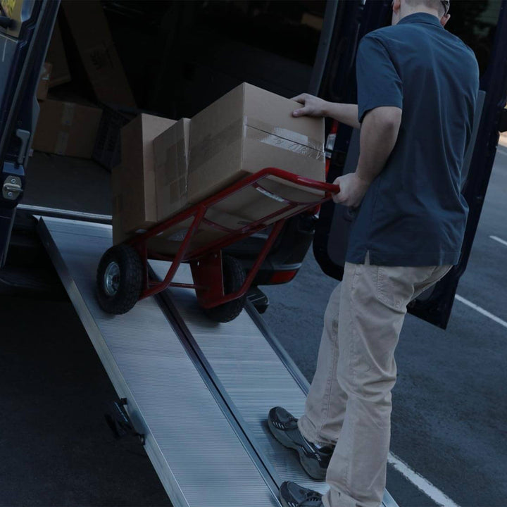EZ-ACCESS 6ft Aluminum Singlefold Portable Loading Ramp, Silver (Open Box) - VMInnovations