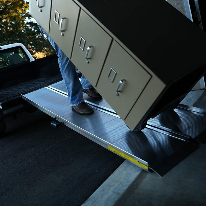 EZ-ACCESS 6ft Aluminum Singlefold Portable Loading Ramp, Silver (Open Box) - VMInnovations