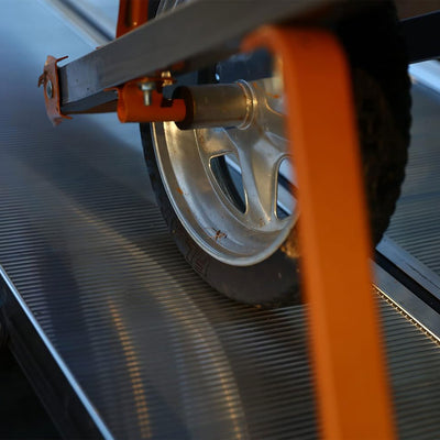 EZ-ACCESS TRAVERSE 6 Foot Aluminum Singlefold Portable Loading Ramp, Silver - VMInnovations