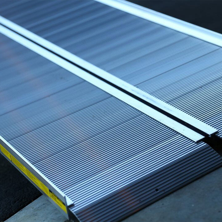 EZ-ACCESS 6ft Aluminum Singlefold Portable Loading Ramp, Silver (Open Box) - VMInnovations