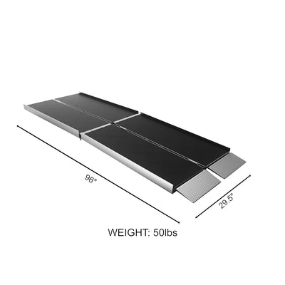 EZ-ACCESS SUITCASE 8ft Trifold Portable Ramp w/Slip Resistent Surface (Open Box) - VMInnovations