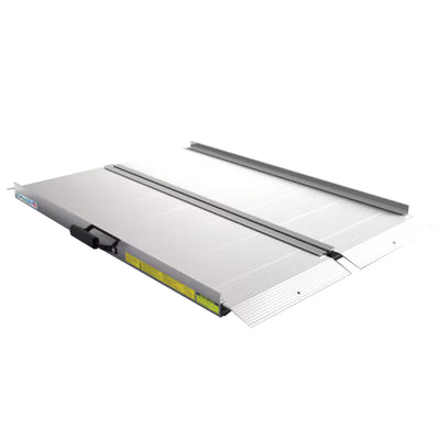 EZ-ACCESS TRAVERSE 4 Ft Aluminum Singlefold Portable Loading Ramp, Silver (Used)