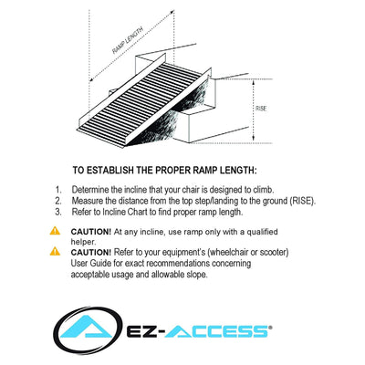 EZ-ACCESS SUITCASE 7 Foot Trifold Portable Ramp with Surface That Resists Slips