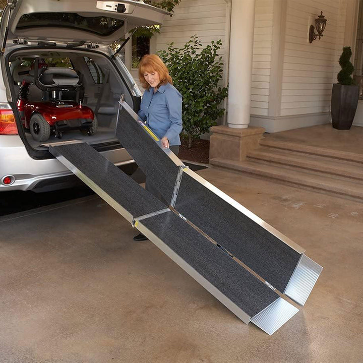 EZ-ACCESS SUITCASE 7ft TRIFOLD Portable Ramp w/Surface Resists Slips (Open Box)