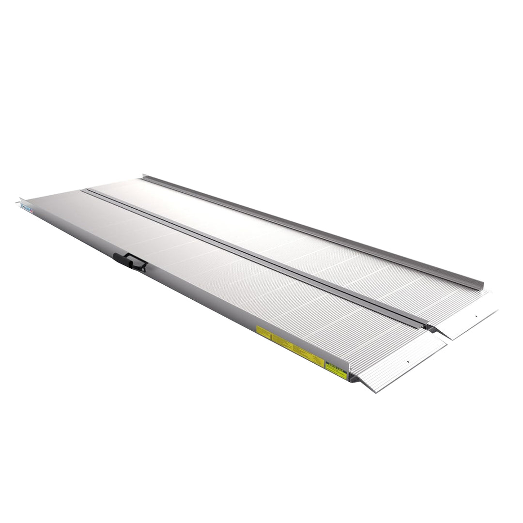 EZ-ACCESS TRAVERSE 8ft Aluminum Singlefold Portable Loading Ramp, Silver (Used)