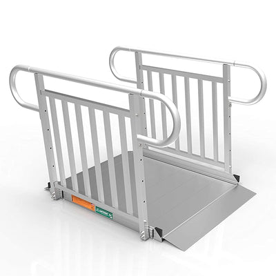 EZ-ACCESS GATEWAY 3G 4' Aluminum Wheelchair Ramp w/Vertical Rail (For Parts) - VMInnovations