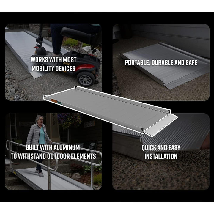 EZ-ACCESS GATEWAY 3G 6 Foot Solid Surface Aluminum Portable Wheelchair Ramp