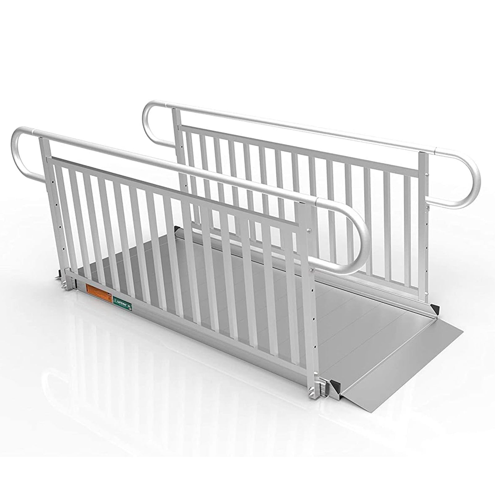 EZ-ACCESS GATEWAY 3G 10 Foot Aluminum Wheelchair Ramp with Vertical Picket Rail - VMInnovations