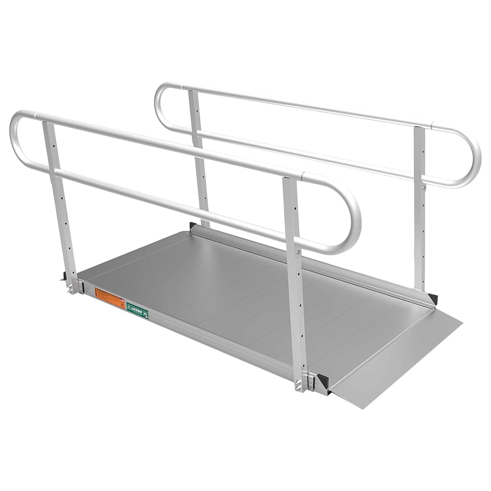 EZ-ACCESS GATEWAY 3G 6 Foot Aluminum Portable Wheelchair Ramp w/2 Line Handrails - VMInnovations