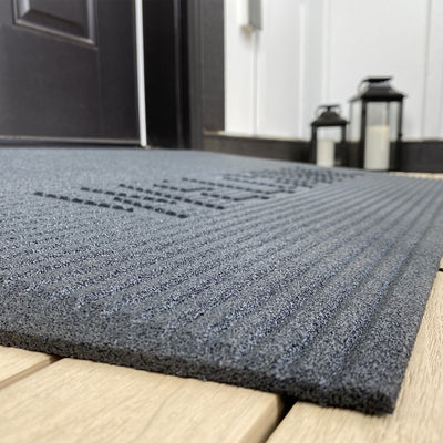 EZ-ACCESS TRANSITIONS 2.5" Non Slip Rubber Angled Entry Mat, Black (Open Box) - VMInnovations