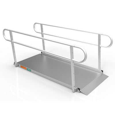 EZ-ACCESS GATEWAY 3G 7 Foot Solid Surface Aluminum Portable Wheelchair Ramp - VMInnovations