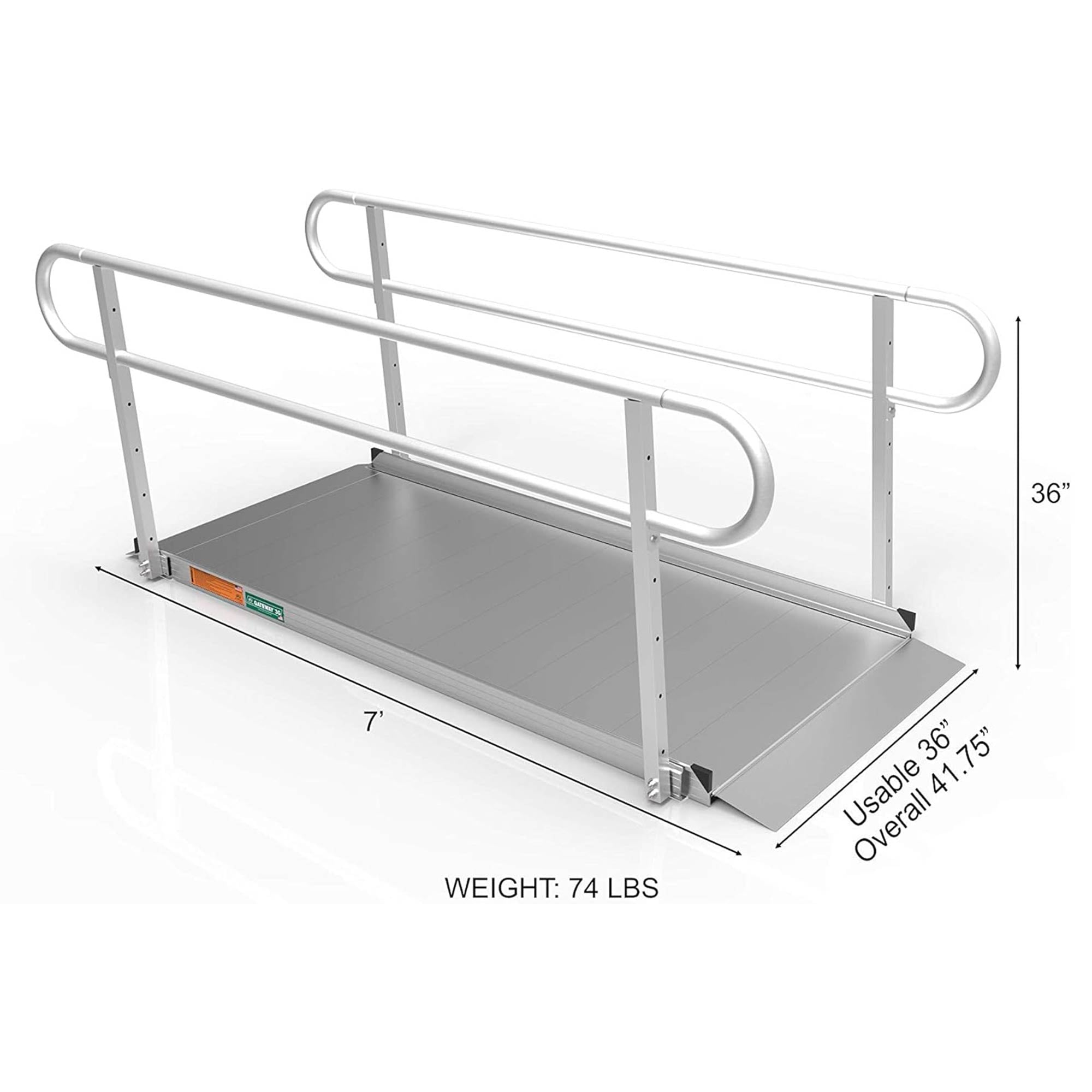 EZ-ACCESS GATEWAY 3G 7ft Solid Aluminum Portable Wheelchair Ramp (Open Box) - VMInnovations