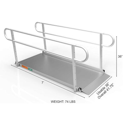 EZ-ACCESS GATEWAY 3G 7ft Solid Aluminum Portable Wheelchair Ramp (Open Box) - VMInnovations
