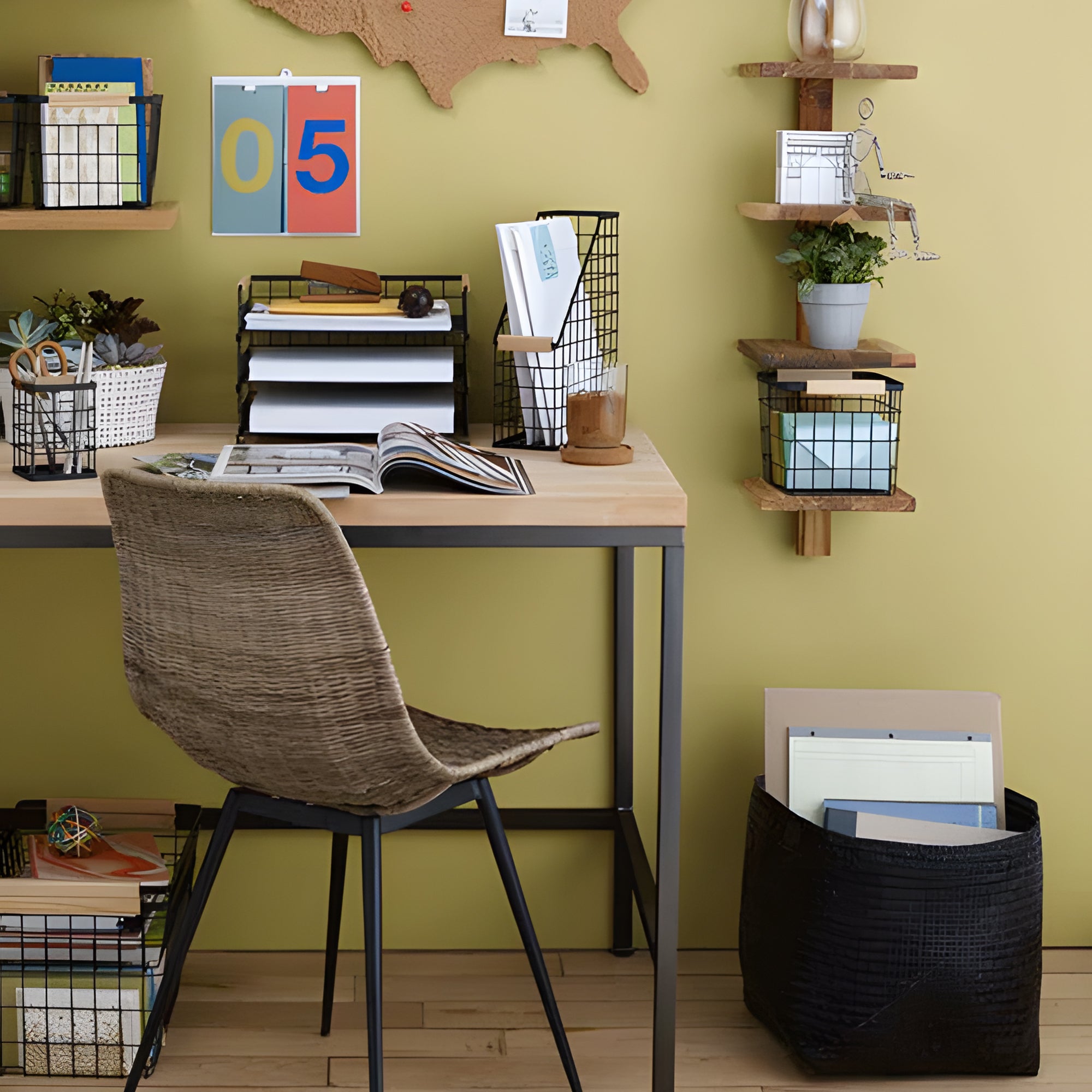 texxture 4 Shelf Floating Wall Shelves Column Shelving, Takara Small, Teak Wood - VMInnovations