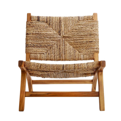 texxture Copenhagen Banana Tree Bark Chair, Wood Legs, Home Furniture (Open Box)