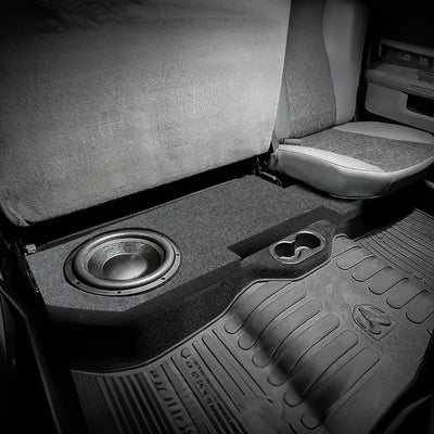 QPower DOOR Dodge Quad Cab '02-15 Dual 10" Truck Subwoofer Box (Open Box) - VMInnovations