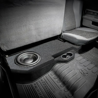 Dodge Ram '02-Newer Ext. Cab Underseat Dual 10" Sub Box Two 10" (Open Box)