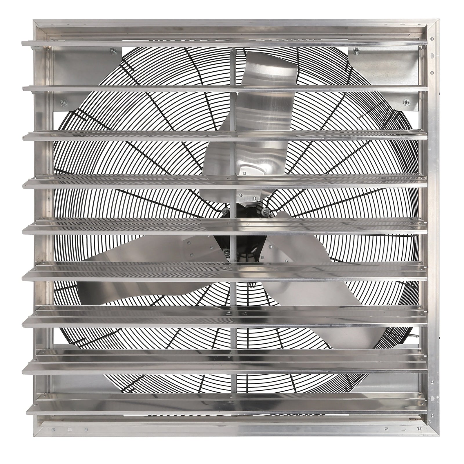 Hurricane Pro Shutter Exhaust Fan with 3 Metal Blades and Button Controller, 36" - VMInnovations