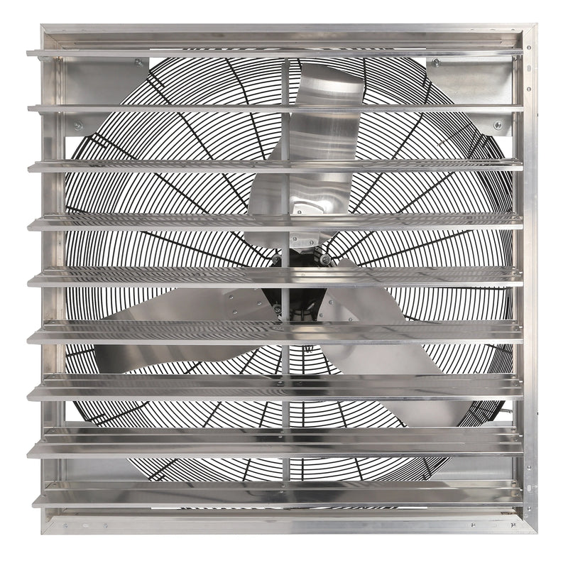 Hurricane Pro Shutter Exhaust Fan with 3 Metal Blades and Button Controller, 36"