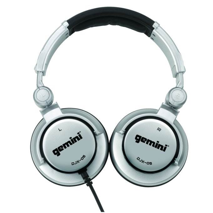 NEW! 2 GEMINI DJX-05 Professional DJ Over-Ear Headphones - Reversible & Foldable