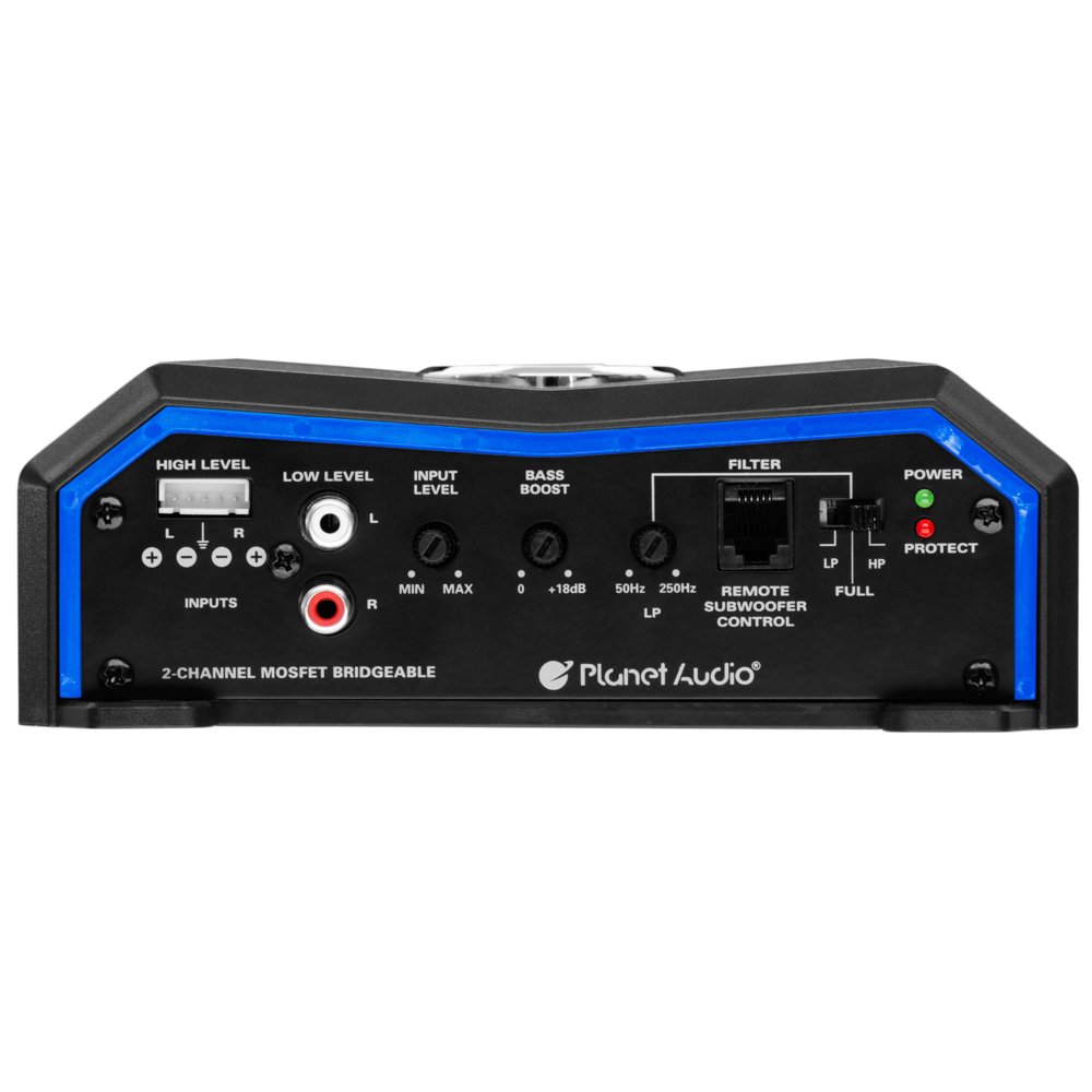Planet Audio 1200W 2 Channel Full Range Class A/B MOSFET Amplifier (4 Pack)