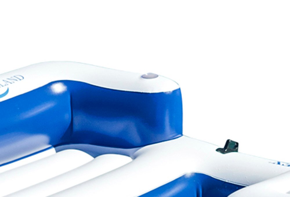 Intex Inflatable Island Pool Lake Raft Lounger w/ Oasis Island Floating Lounge