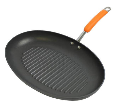 Rachael Ray 80652 15" Oval Anodized Nonstick Grill Pan Skillet - Open Box